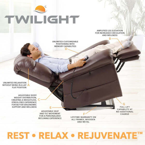 Golden Technologies PR-515 MaxiComfort Cloud with Twilight Positioning Lift Chair