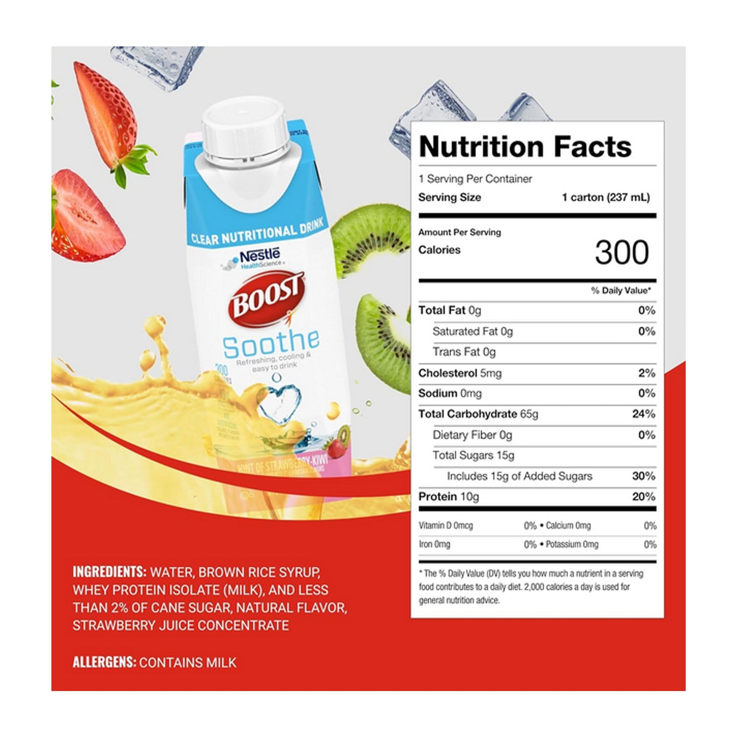Boost Soothe Oral Supplement 8 oz. Carton